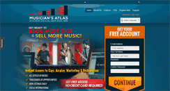 Desktop Screenshot of musiciansatlas.com